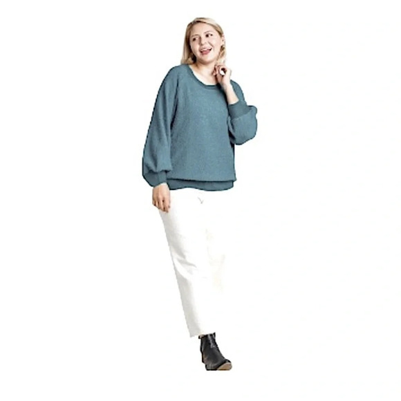 🌸Puff Sleeve Boat Neck Sweater From Umgee - Picture 14 of 16